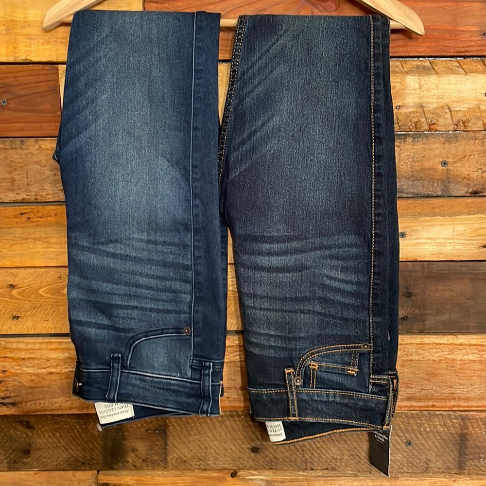 Abercrombie & Fitch high-waist denim leggings & high rise super skinny jeans NWT